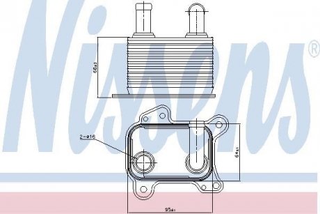 Масляний радіатор NISSENS 90825 (фото 1)