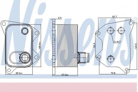 Масляный радиатор NISSENS 90994