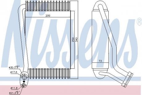 Випарник кондиціонера NISSENS 92143