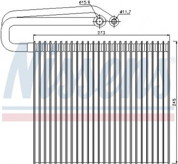 Испаритель NISSENS 92165