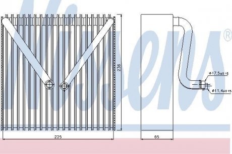 Випарювач кондиціонера NISSENS 92191