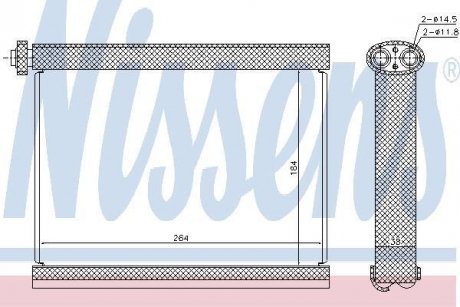 Испаритель кондиционера NISSENS 92317