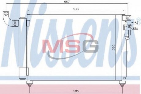 Радиатор кондиционера NISSENS 940003