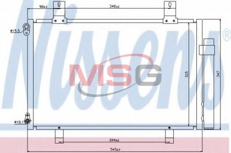 Радіатор кондиціонера NISSENS 940057