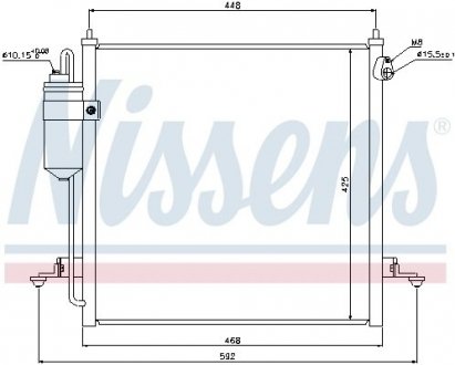 Радиатор кондиционера First Fit NISSENS 940068