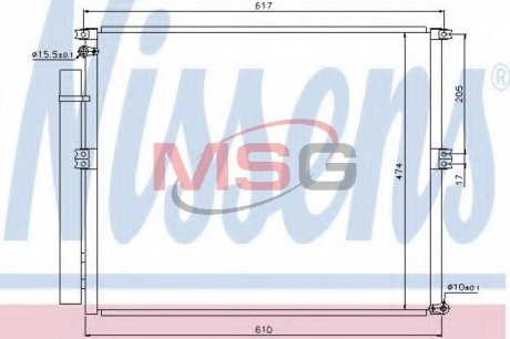 Радиатор кондиционера NISSENS 940106