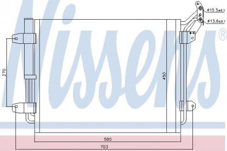 Радиатор кондиционера First Fit NISSENS 940138