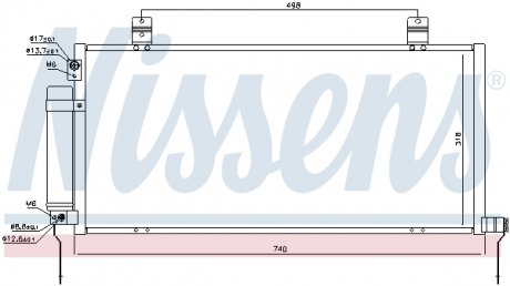 Радиатор кондиционера NISSENS 940164