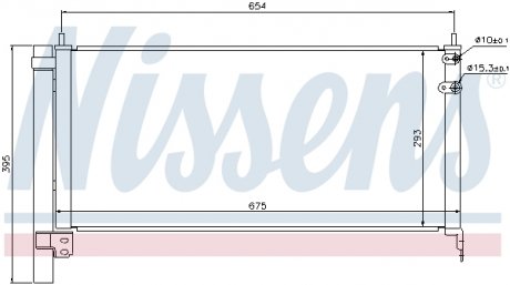 Конденсер кондиционера NISSENS 940175