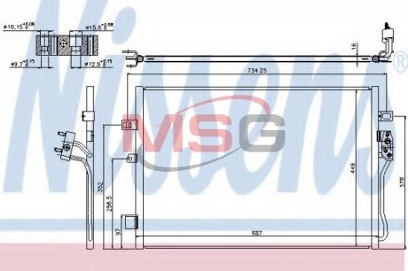 Радиатор кондиционера NISSENS 940342