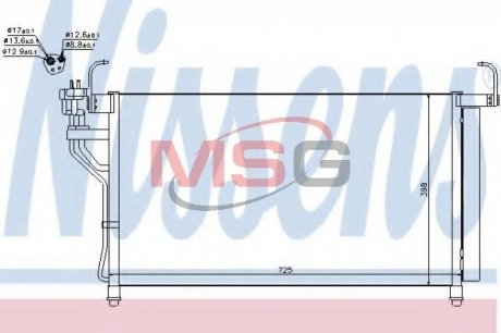 Радиатор кондиционера NISSENS 940350