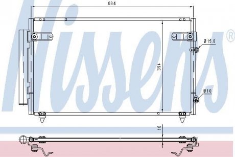 Конденсер кондиционера NISSENS 940368