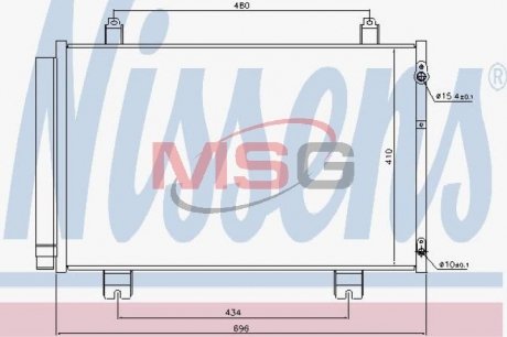 Конденсер кондиционера NISSENS 940434