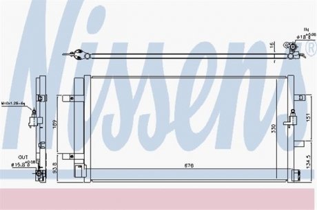 Радиатор кондиционера NISSENS 940453