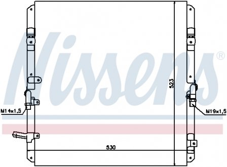 Радіатор кондиціонера TOYOTA LAND CRUISER (J100) 98-07,LAND CRUISER (J100) 98-07,Land Cruiser 100 9 NISSENS 94053