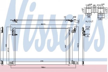 Радіатор кондиціонера NISSENS 940685