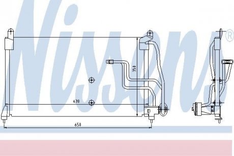 Радиатор кондиционера NISSENS 94190