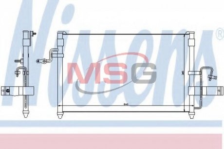 Конденсер кондиционера NISSENS 94414