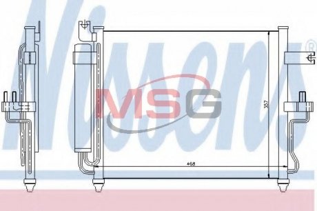 Радиатор кондиционера NISSENS 94452