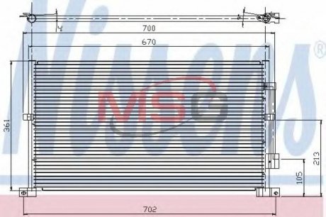 Радиатор кондиционера NISSENS 94585