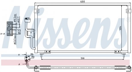 Радиатор кондиционера NISSENS 94702