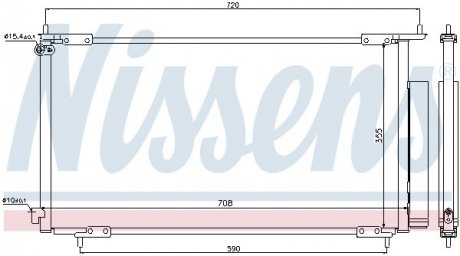 Радиатор кондиционера NISSENS 94772