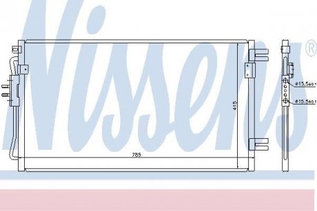 Конденсер кондиционера NISSENS 94806