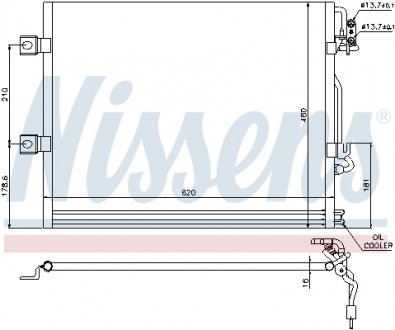 Радиатор кондиционера NISSENS 94858