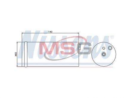 Деталь кондиціонера NISSENS 95405