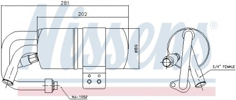 Осушувач кондиціонера NISSENS 95505