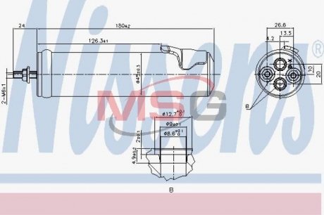 Осушувач кондиціонера NISSENS 95565