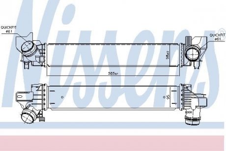 Радиатор наддува NISSENS 96378