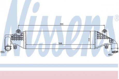 Радіатор наддуву NISSENS 96532