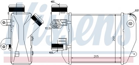 Радиатор наддува NISSENS 96576