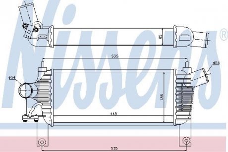 Радиатор наддува NISSENS 96622