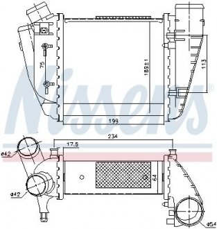 Радиатор наддува NISSENS 96678