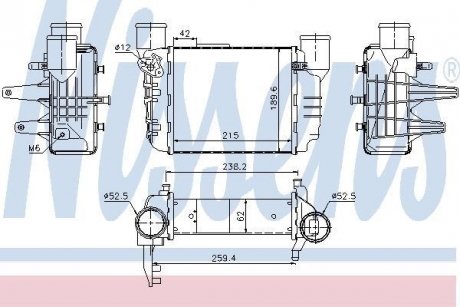 Радиатор наддува NISSENS 96709