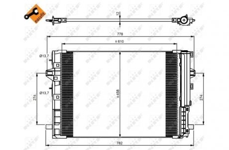 Радиатор кондиционера EASY FIT NRF 350081