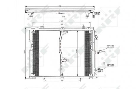 Конденсер кондиционера NRF 35229