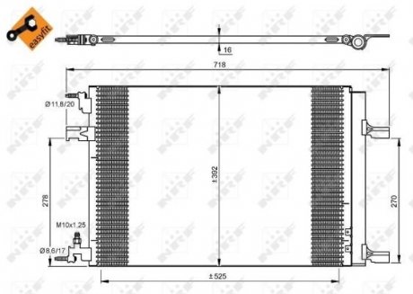 Радіатор кондиціонера NRF 35918