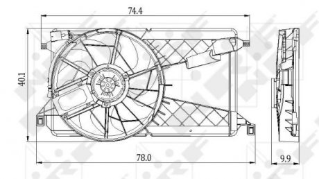 Вентилятор радіатора NRF 47291