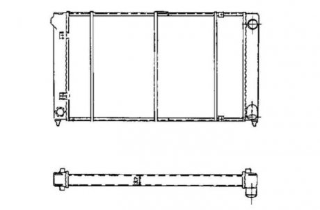 Радіатор охолодження двигуна NRF 503003