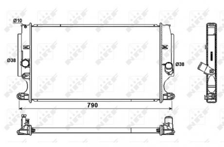 Радіатор охолоджування NRF 53181 (фото 1)