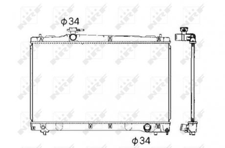 Радіатор охолоджування NRF 53401