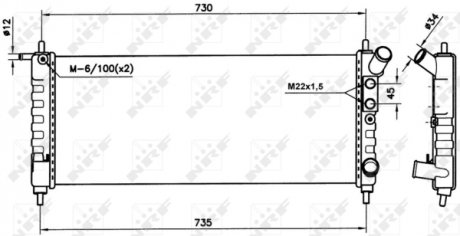 Радіатор NRF 58154