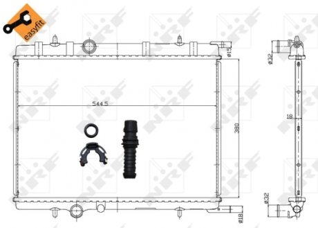 Автозапчасть NRF 58304