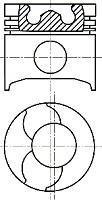Поршень NURAL 87-422307-00