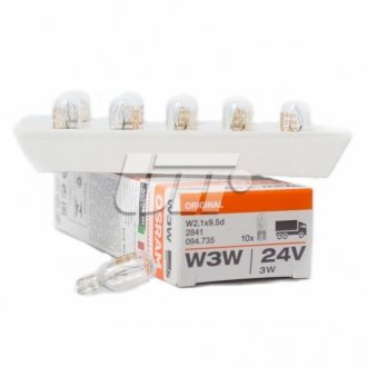 ЛАМПА W3W 24V 3W W2.1x9.5d FS STANDARD OSRAM 2841