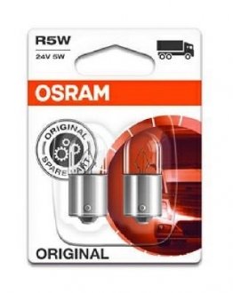 ЛАМПА R5W 24V 5W BA15s BLI STANDARD OSRAM 5627-02b