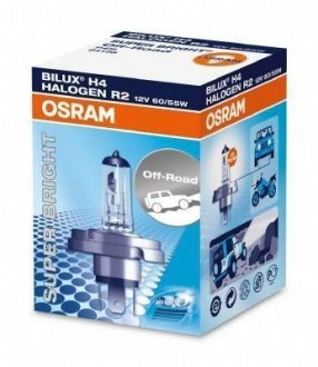 Лампа галогенная Off-Road Super Bright R2(Bilux) 12V 60/55W OSRAM 64198SB